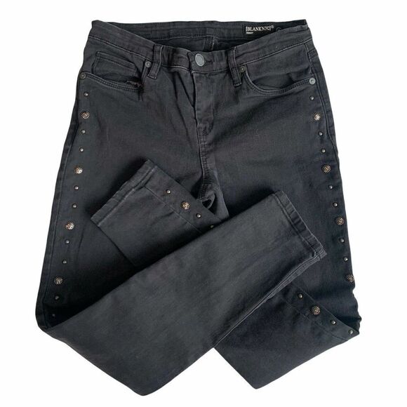 BLANK NYC Studded Faded Black Skinny Jeans - Picture 2 of 7